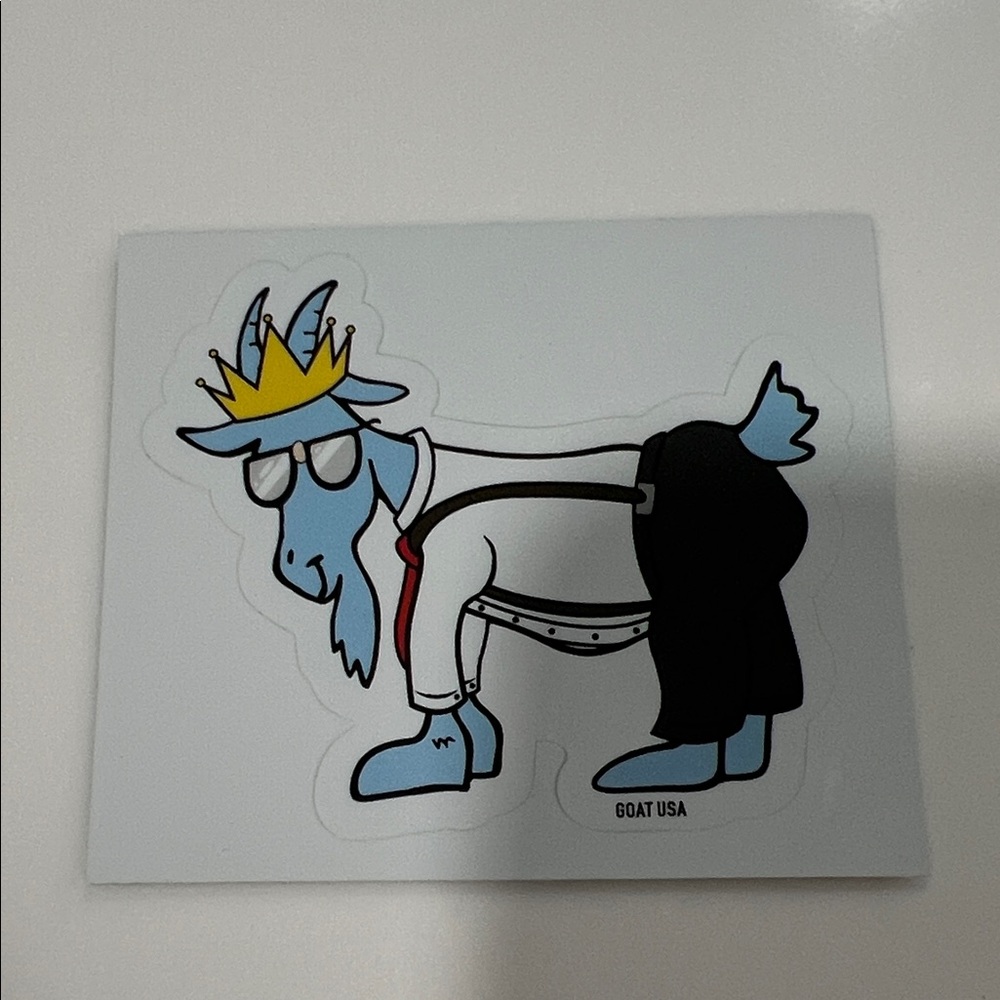 GOAT USA Blue Goat Sticker - Fun Party Favor